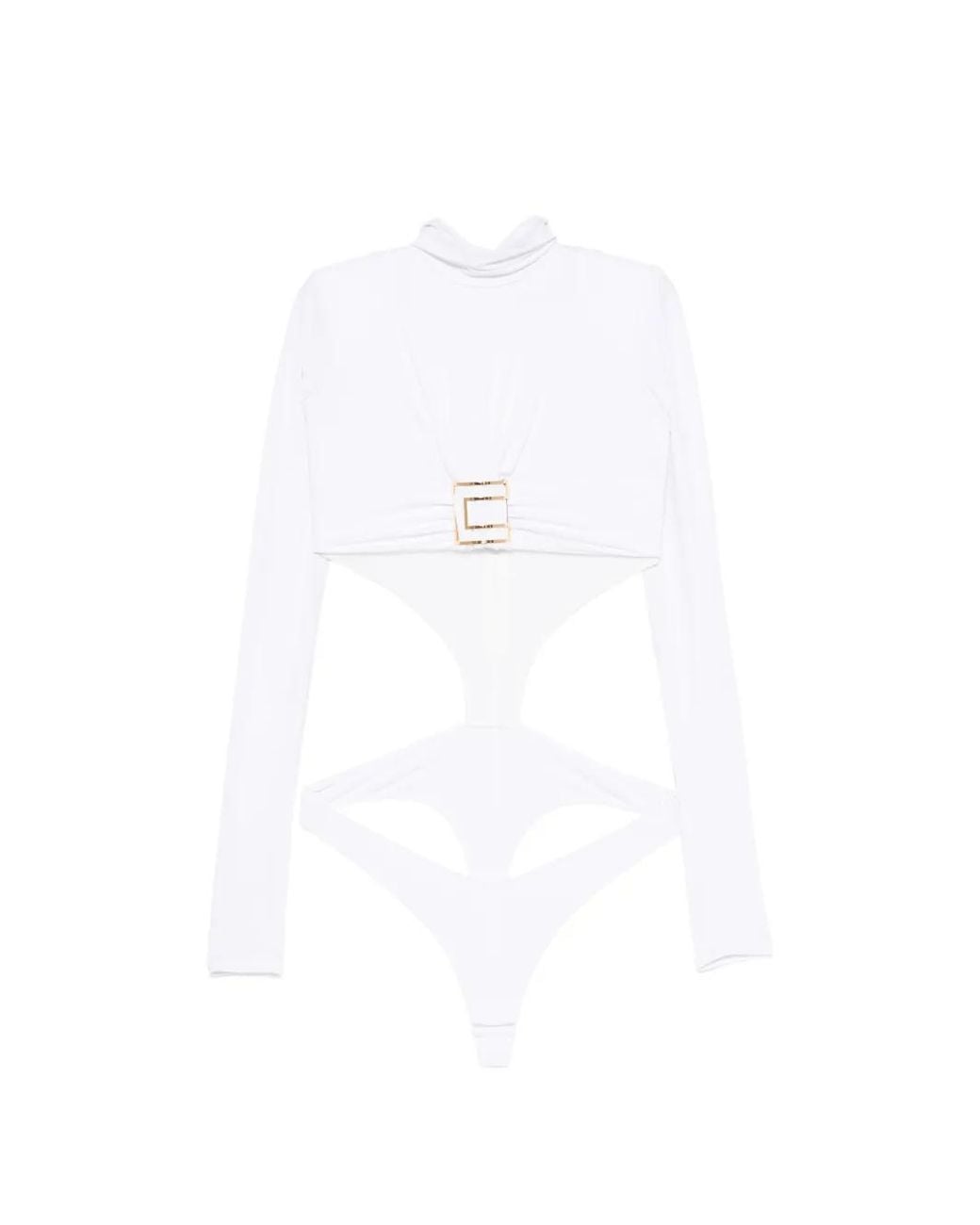 Elisabetta Franchi White Bodysuit