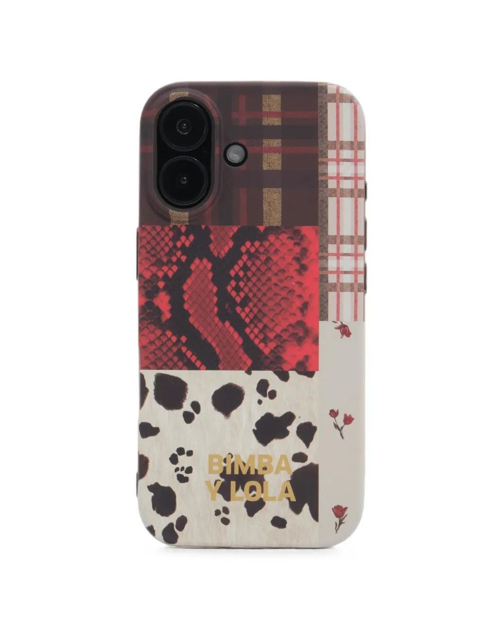 Bimba Y Lola Natural Python Patchwork Iphone 17 Rigid Case