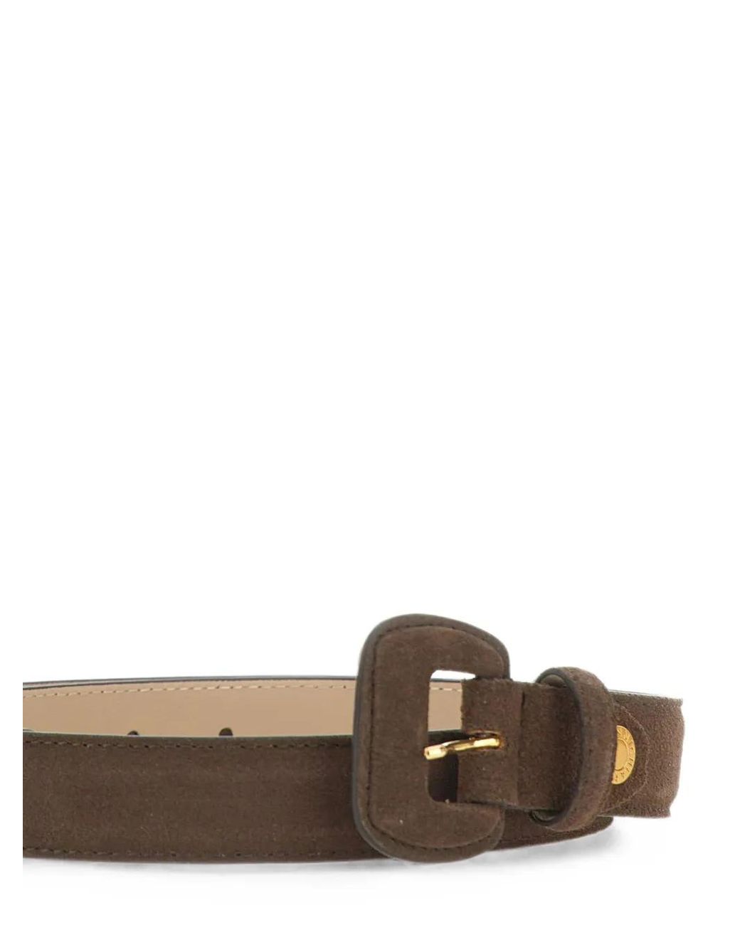 Gianni Chiarini White Suede Buckle Belt