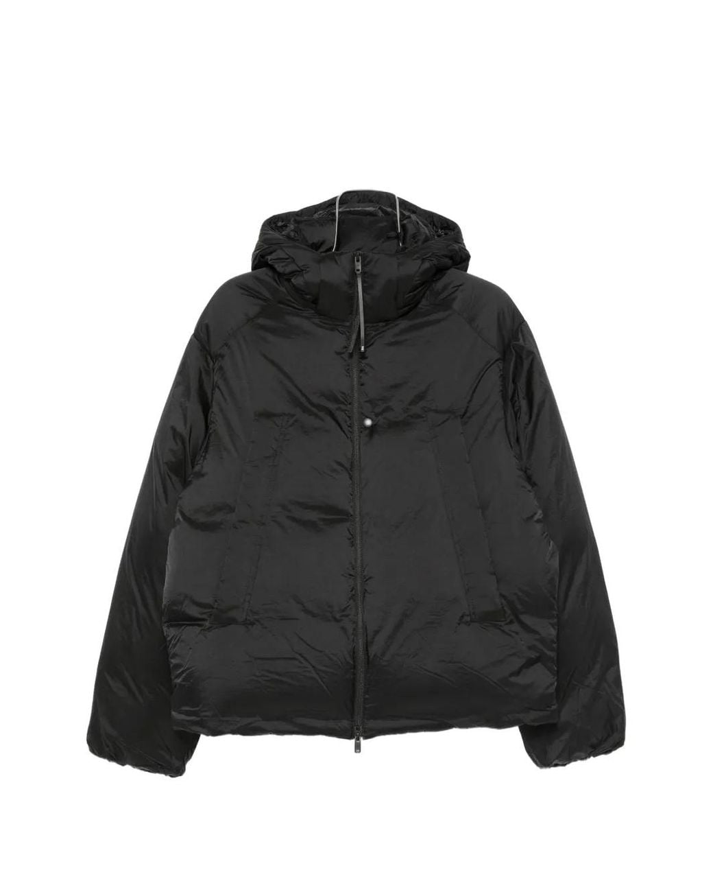 Y-3 Black Hooded Puffer Jacket