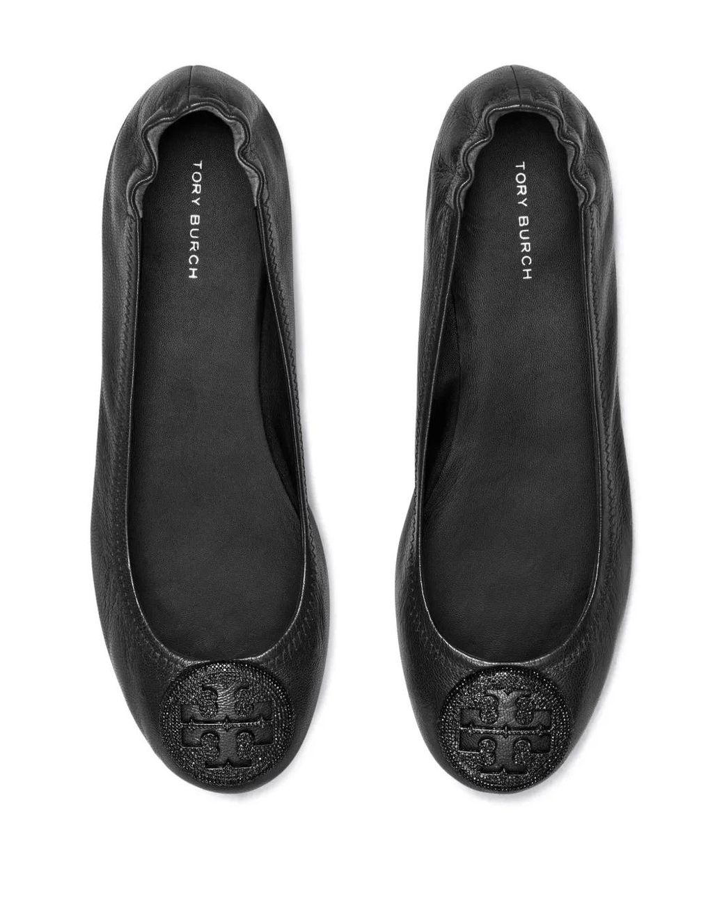 Tory Burch Black Elegant Ballet Flats For