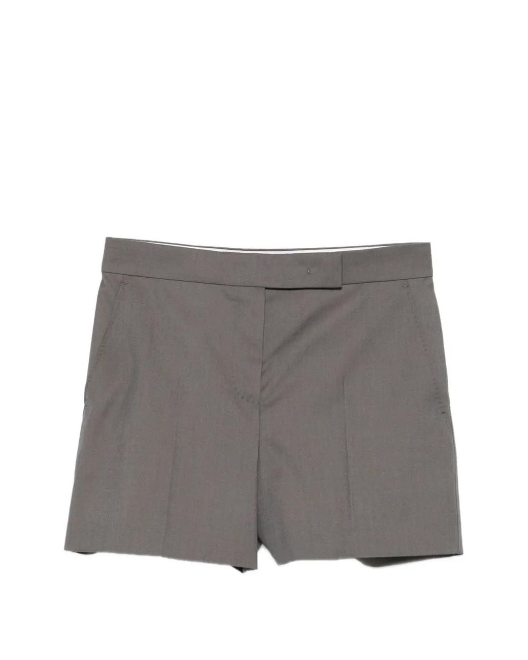 Max Mara Gray Wool Shorts