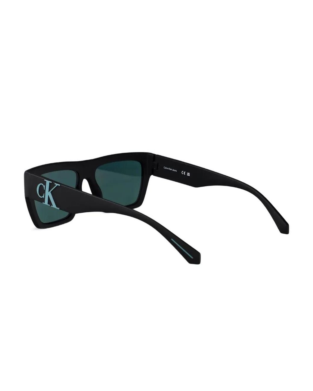 Calvin Klein Green Rectangle-Frame Sunglasses for men