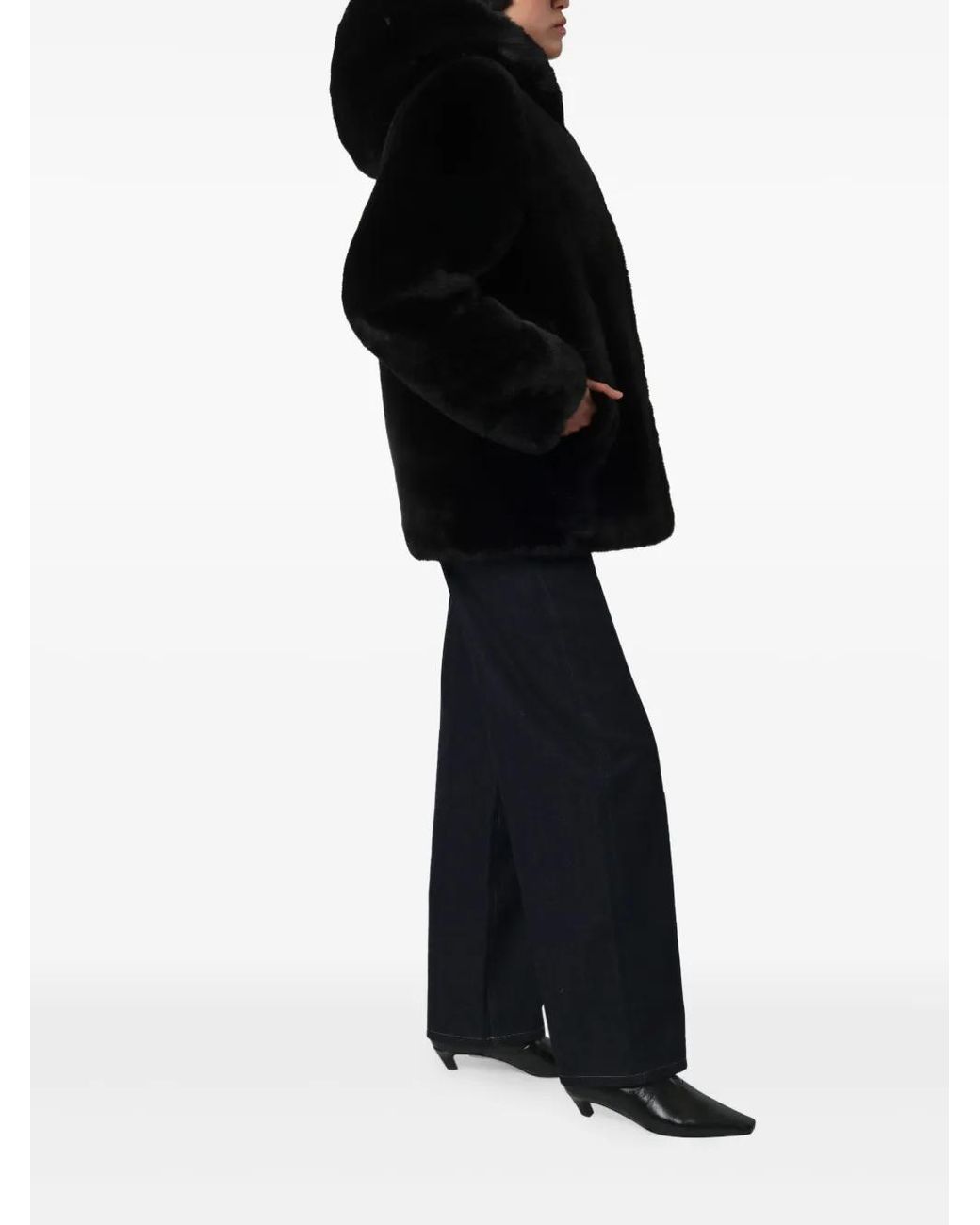 Apparis Black Katin Hooded Jacket