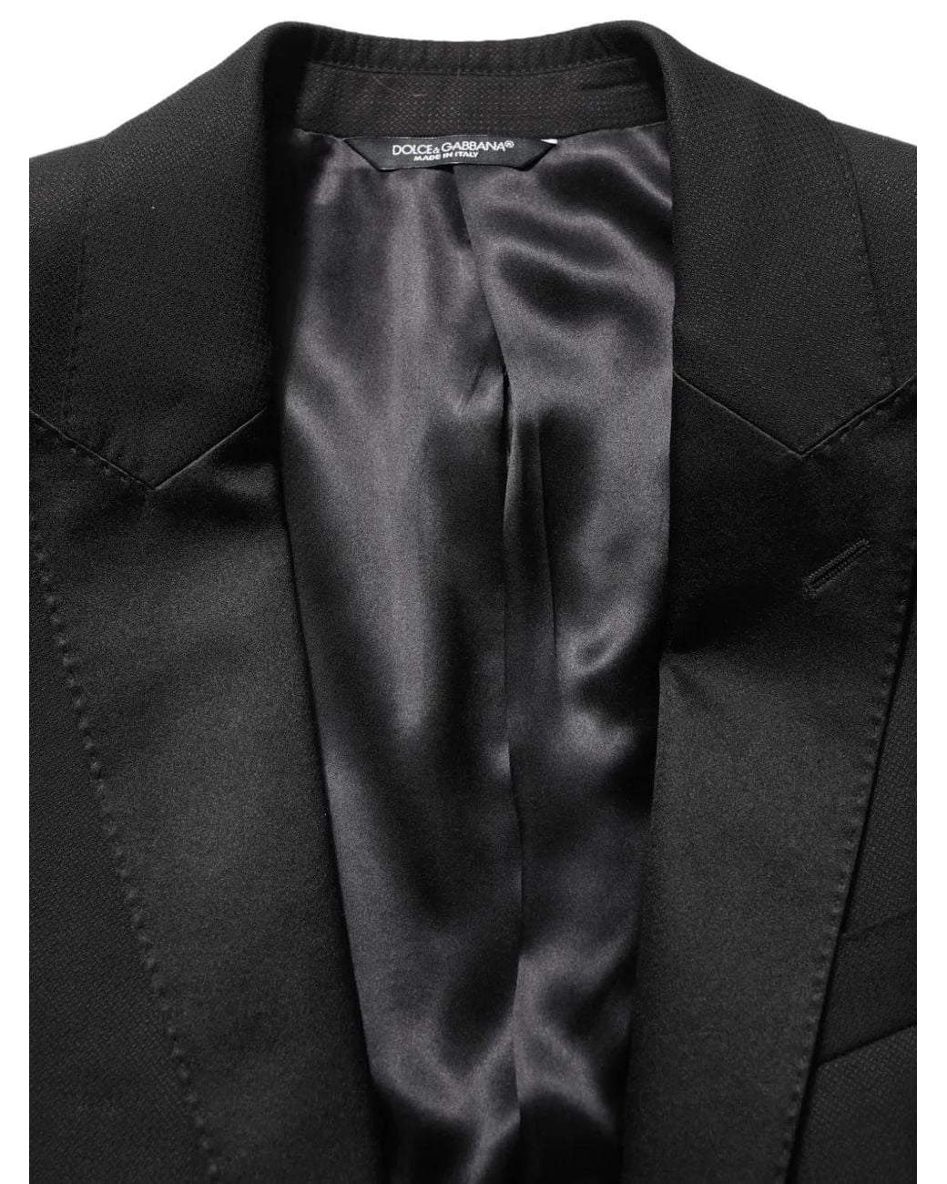 Dolce & Gabbana Black Martini Slim-Fit Formal 3-Piece Suit for men