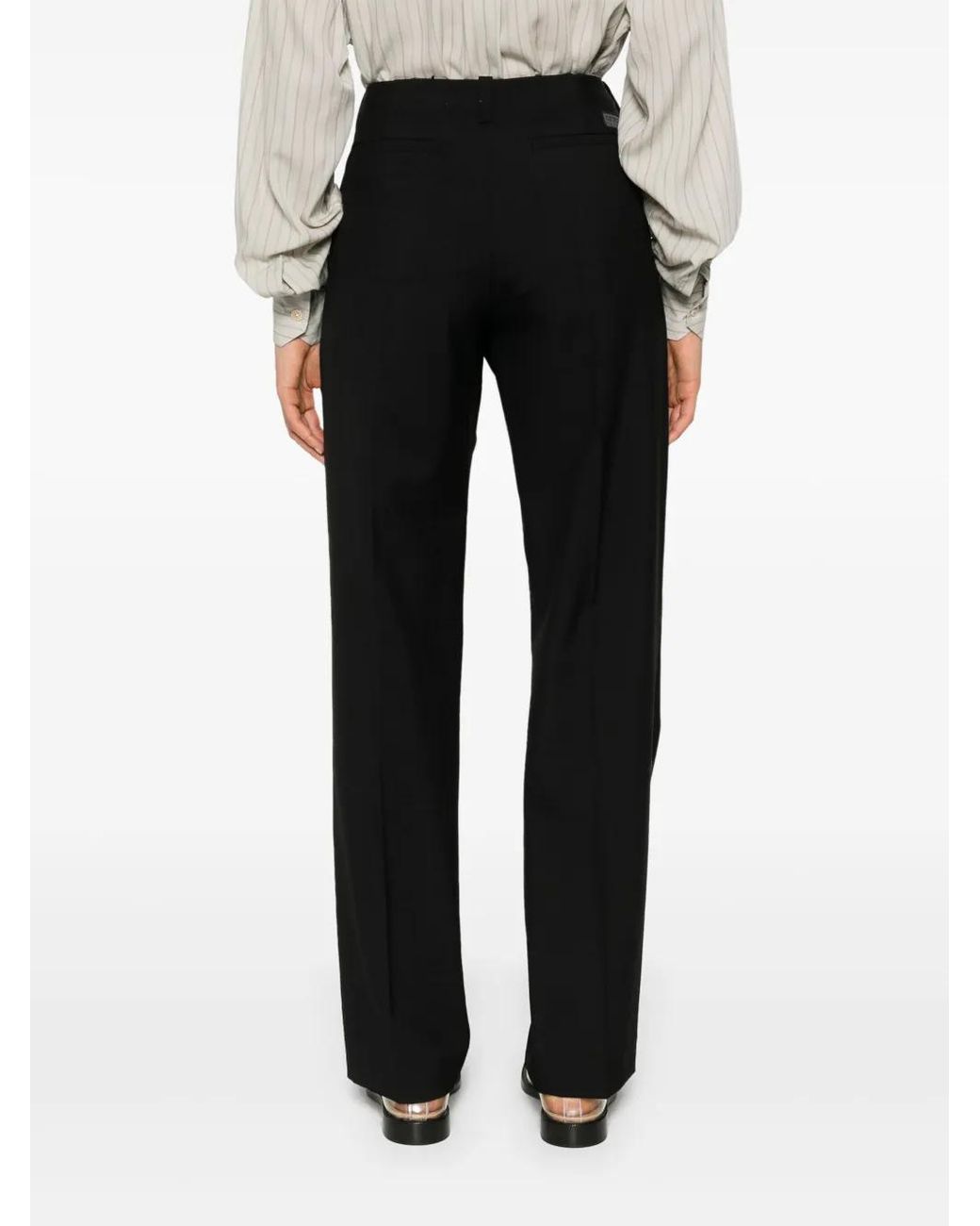 KENZO Black Virgin Wool Trousers