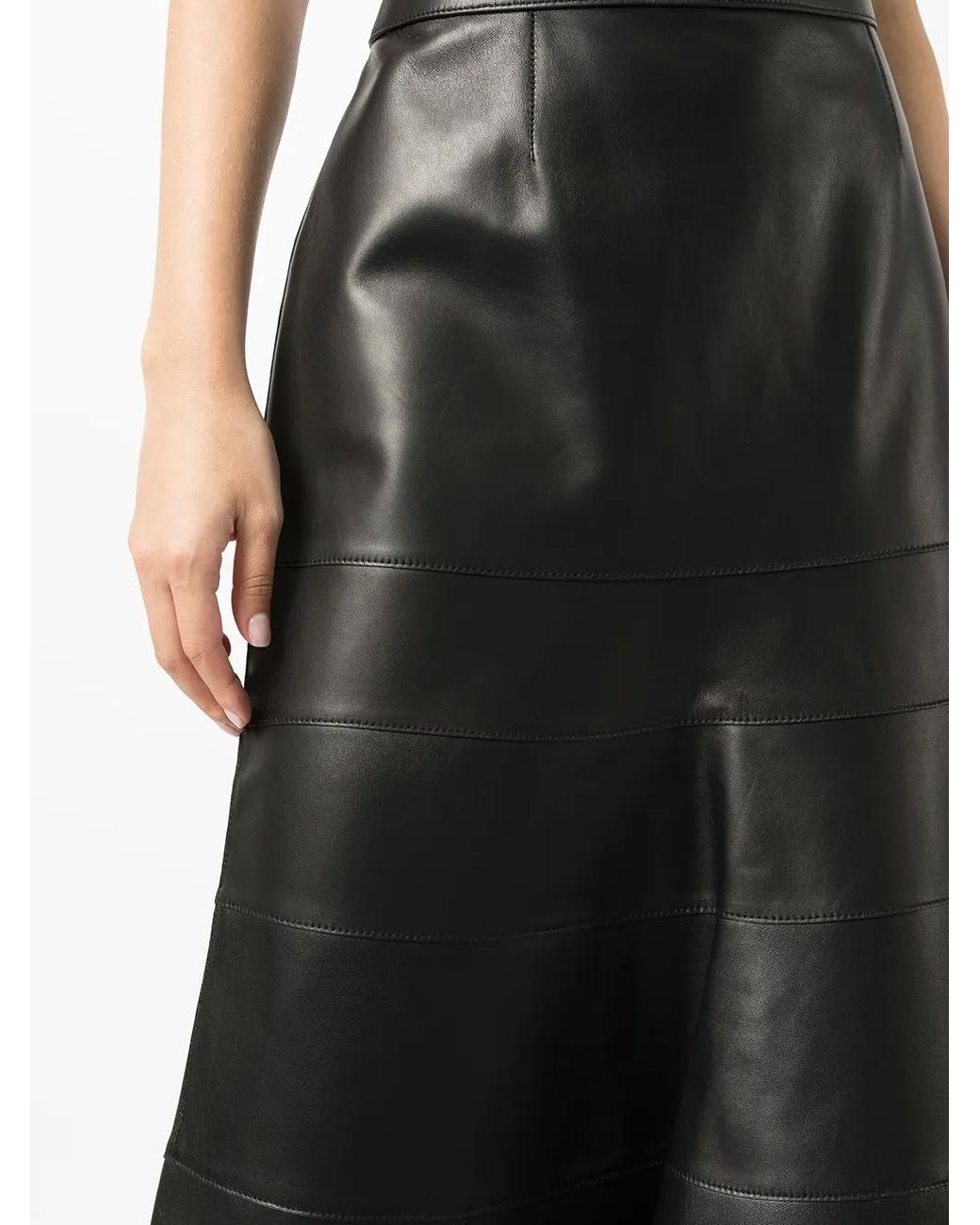 Loewe Black High-Waisted Midi Skirt