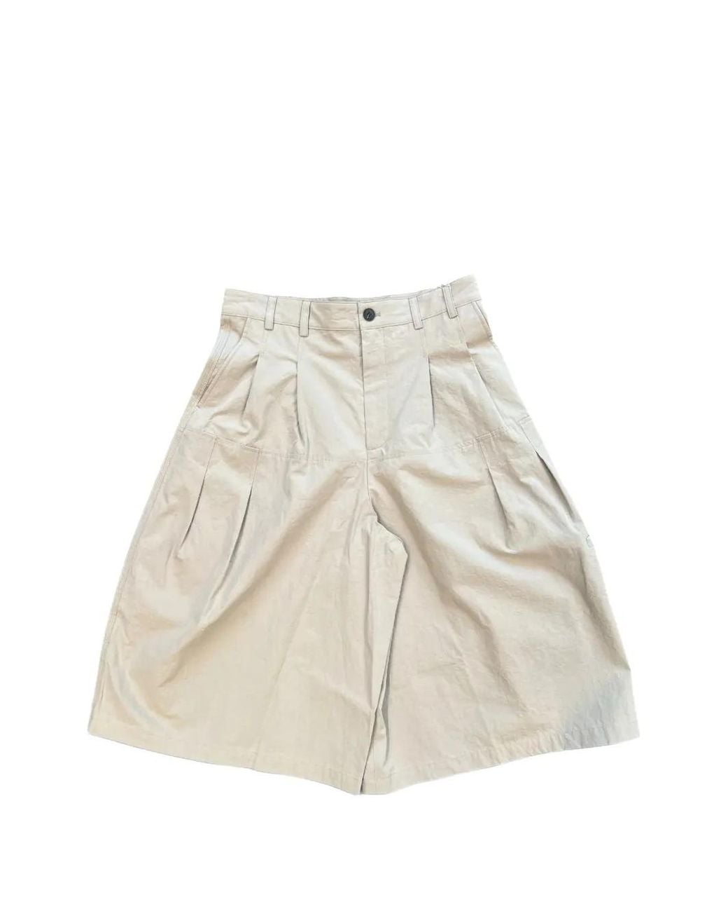 Entire studios White Cloak Pleated Shorts