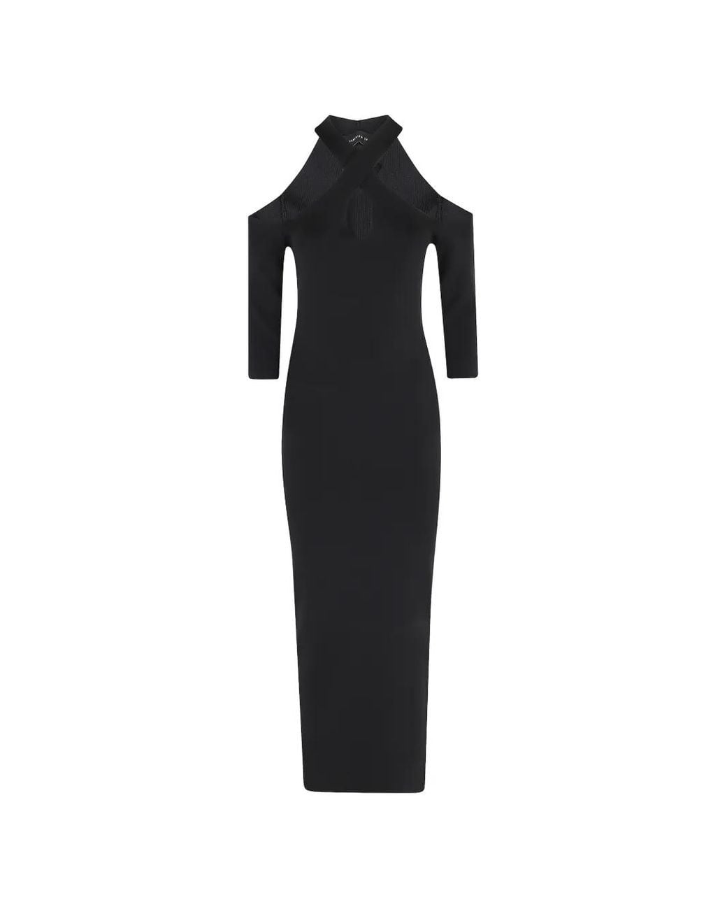 FEDERICA TOSI Black Cut-Out Dress
