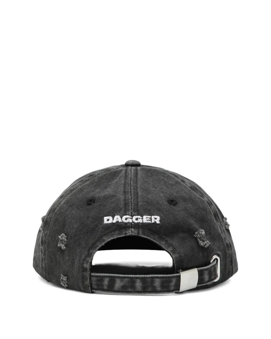 DAGGER Black 6669 Distressed-Effect Baseball Cap for men