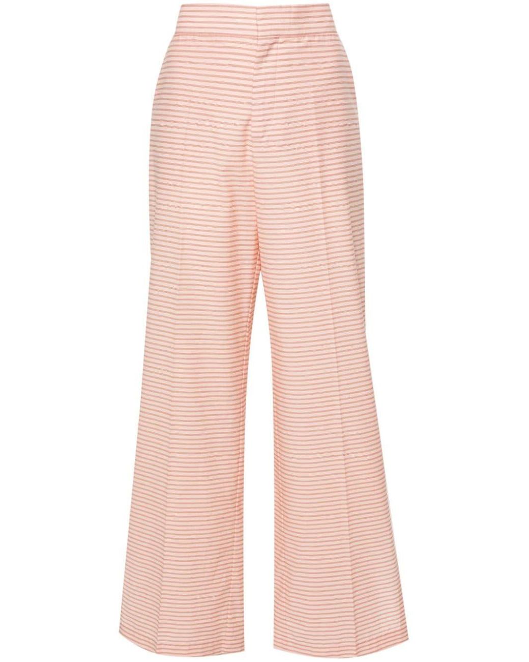 Pink striped sale palazzo pants