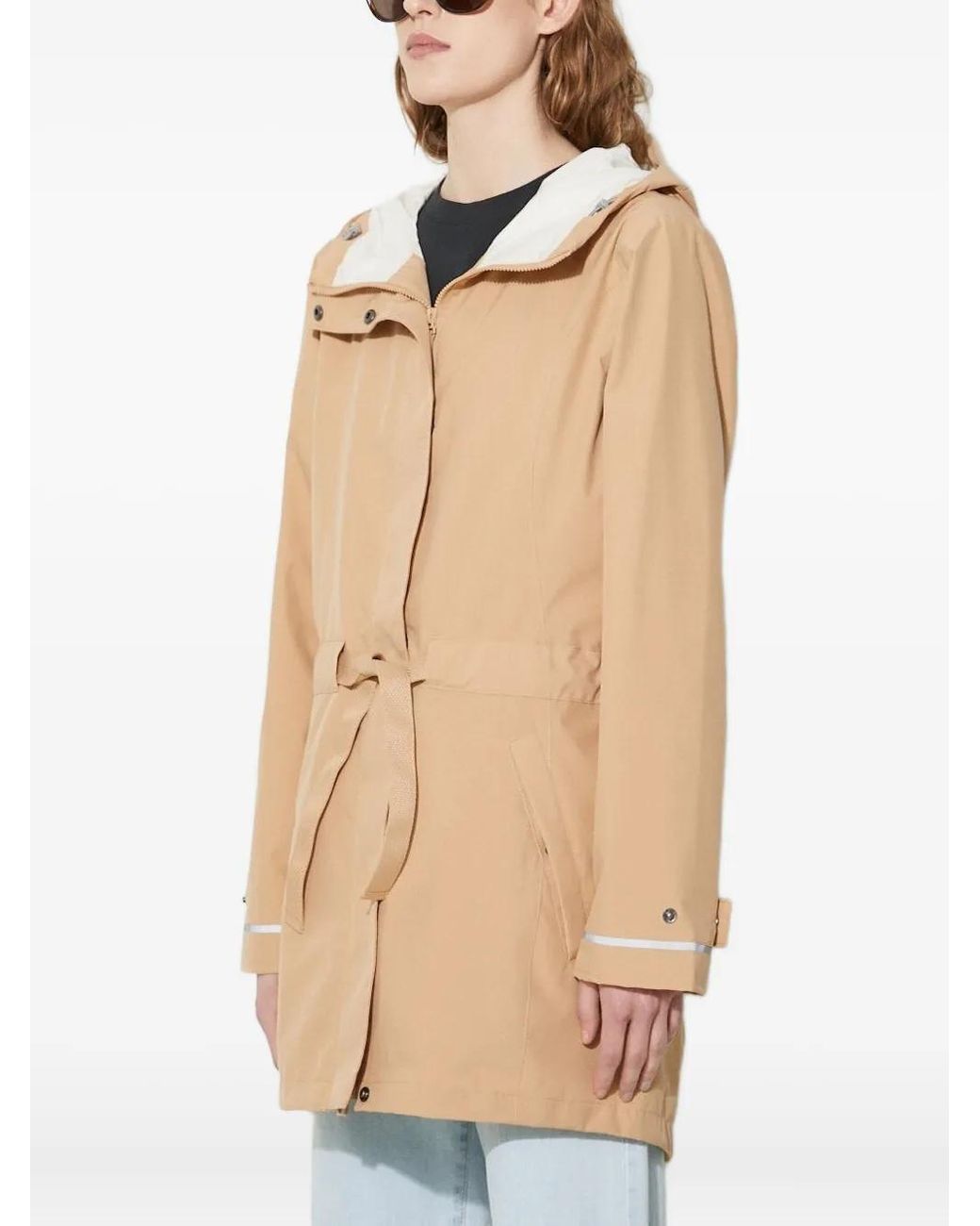 Columbia Natural Hooded Belted Jacket