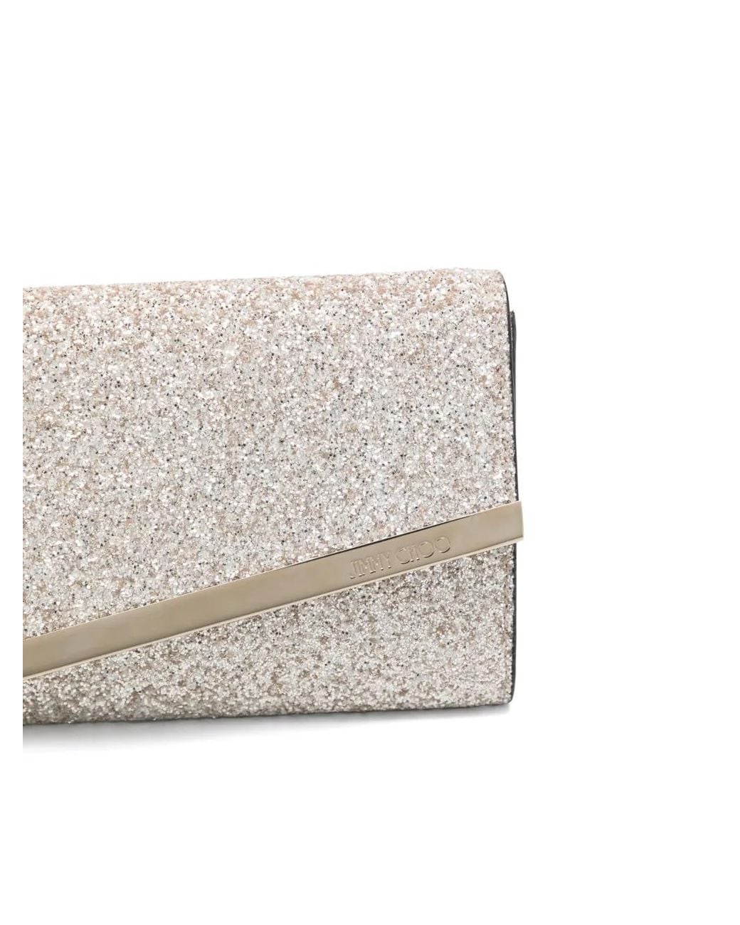 Jimmy Choo White Emmie Clutch Bag
