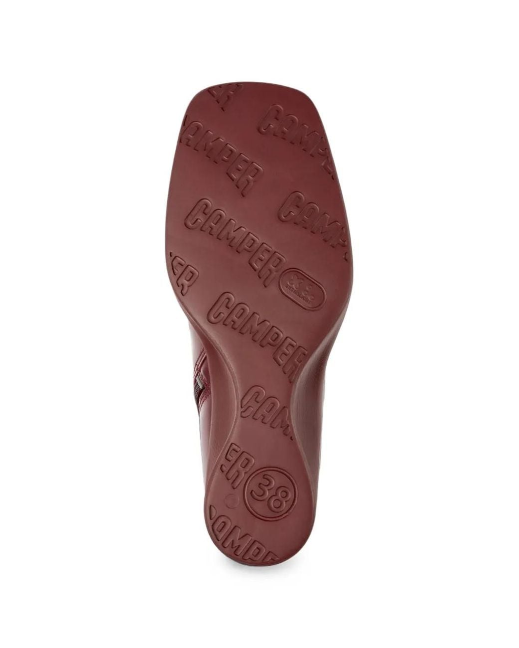 Camper Red Louise Wedge Ankle Boots