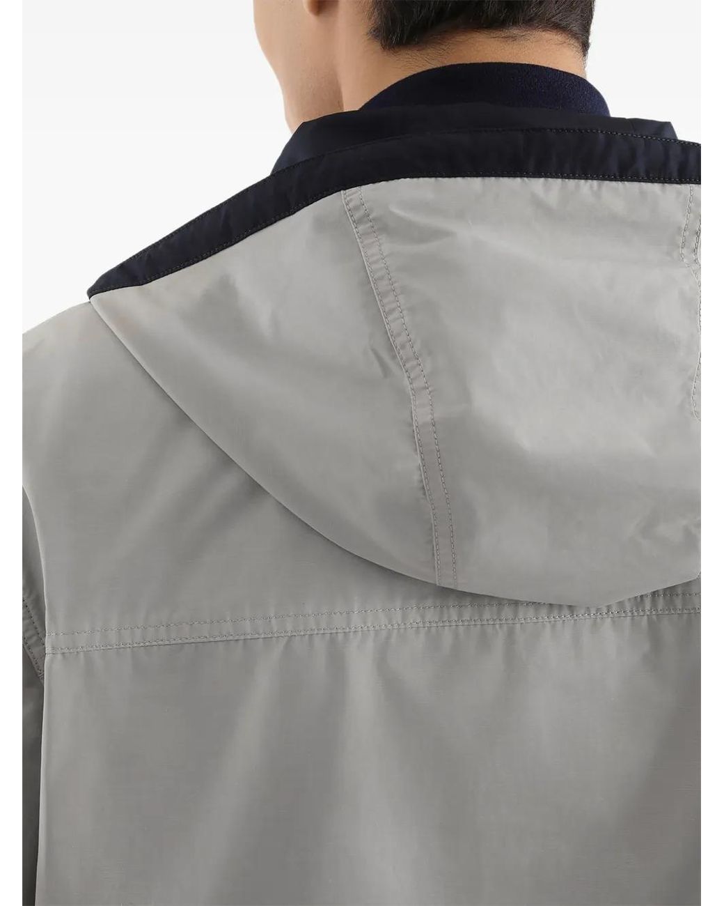 Dolce & Gabbana Gray Hooded Zip Jacket for men