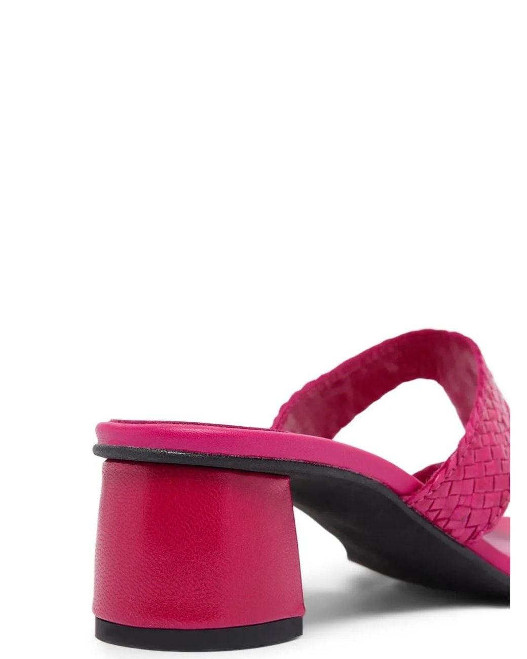 CAREL PARIS Pink Pyramide T Woven Calf-Leather Sandals