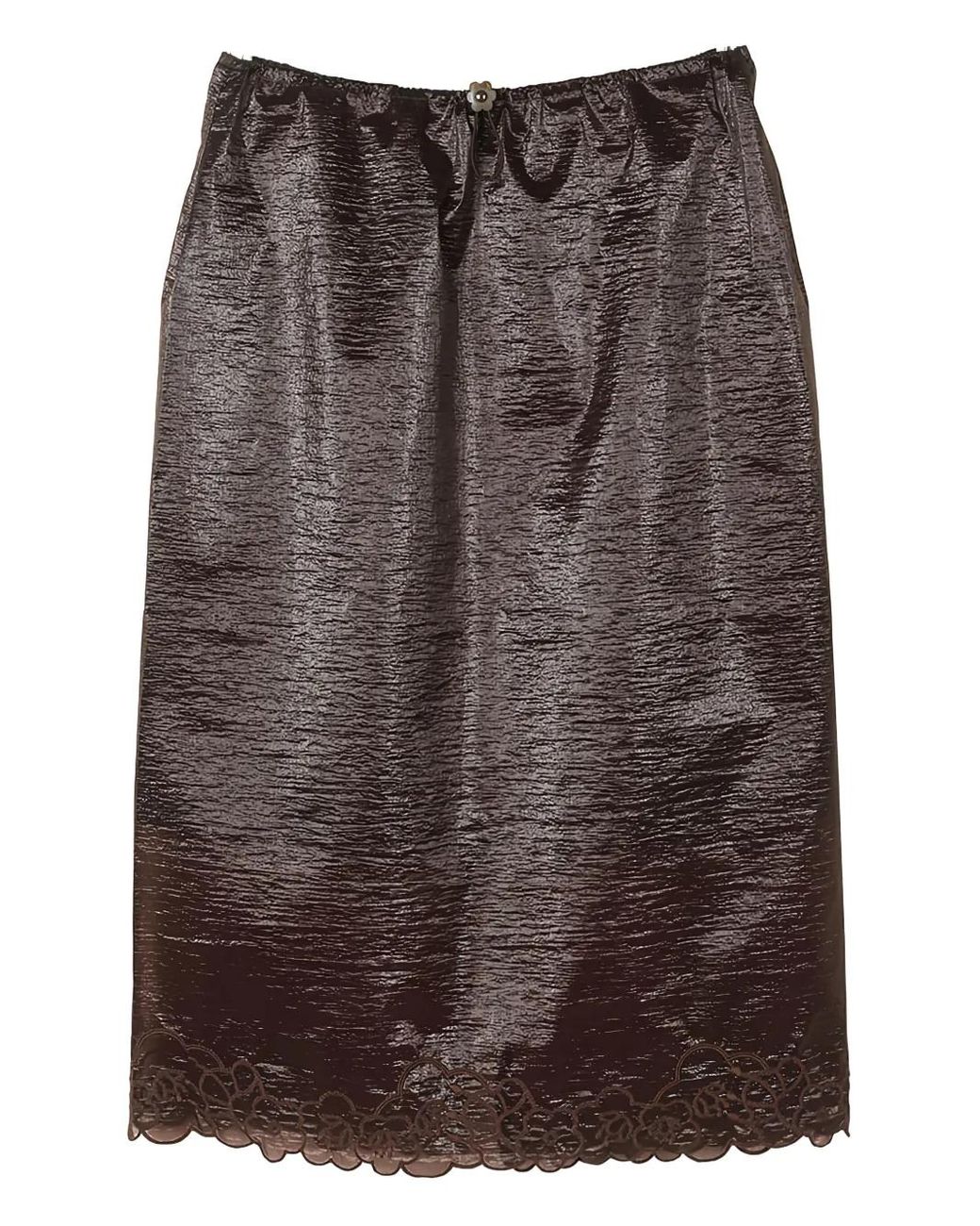 CECILIE BAHNSEN Brown Floral-Trim Briaskirt Skirt
