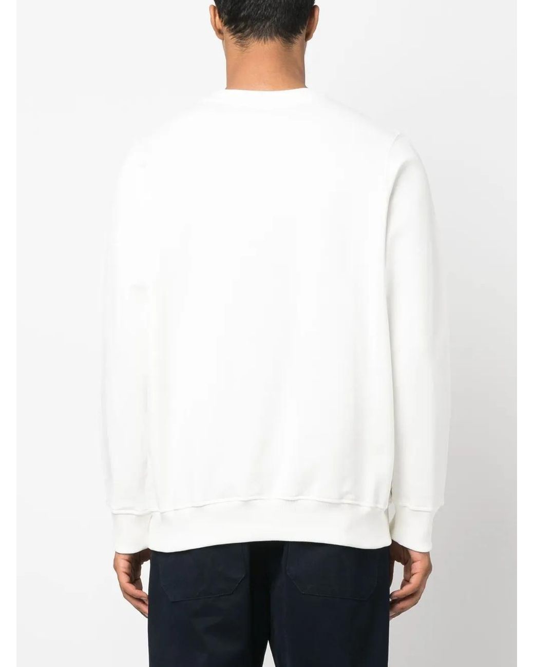 Casablanca White Casa Talisman Crew Neck Sweatshirt for men