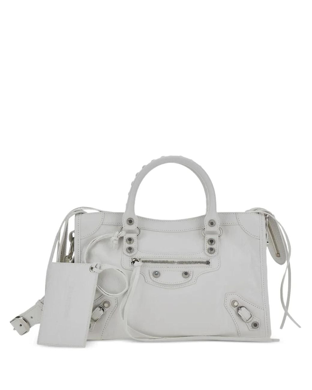 Balenciaga Gray Small Le City Leather Tote Bag