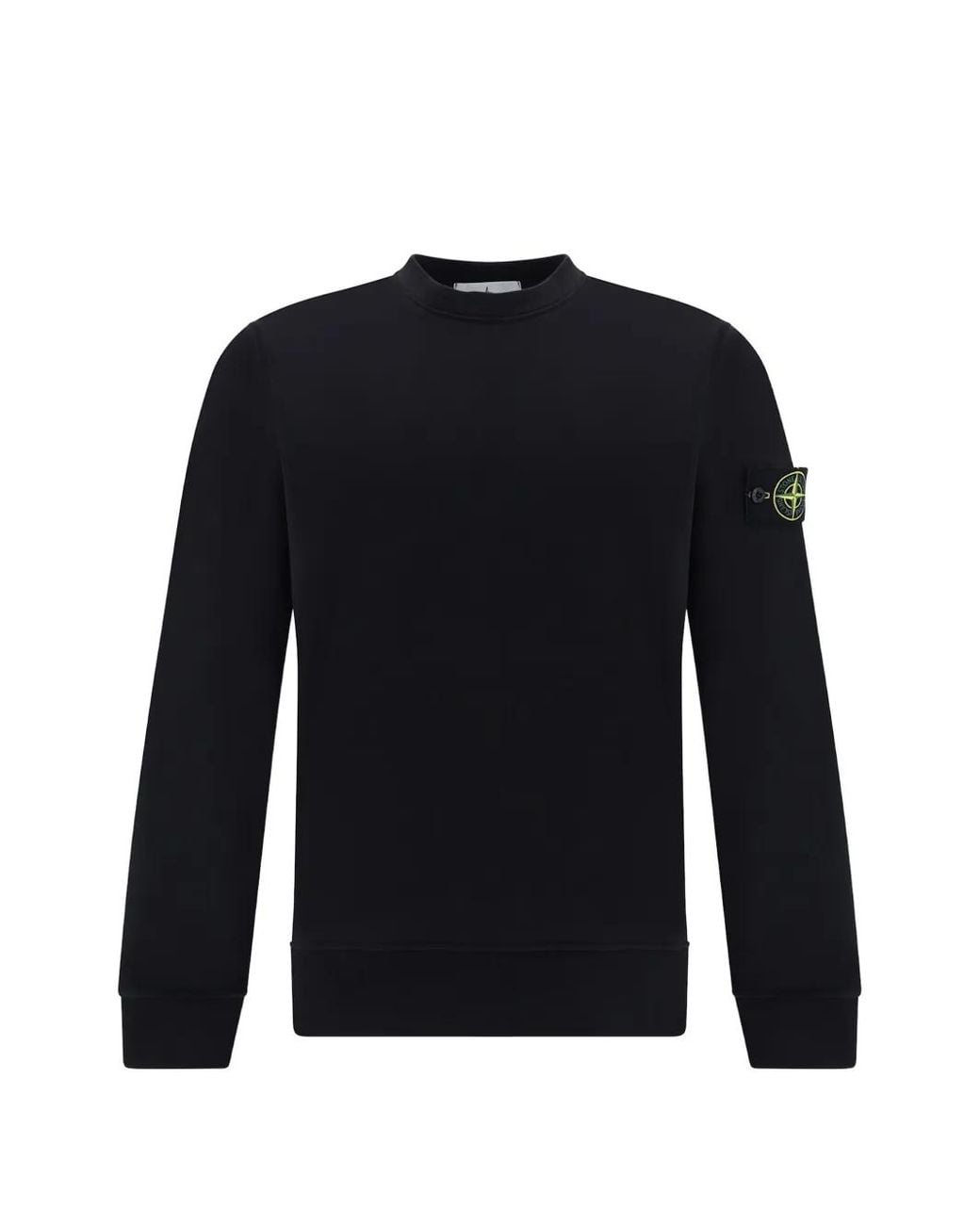 Stone Island Blue Logo-Patch Sweatshirt for men