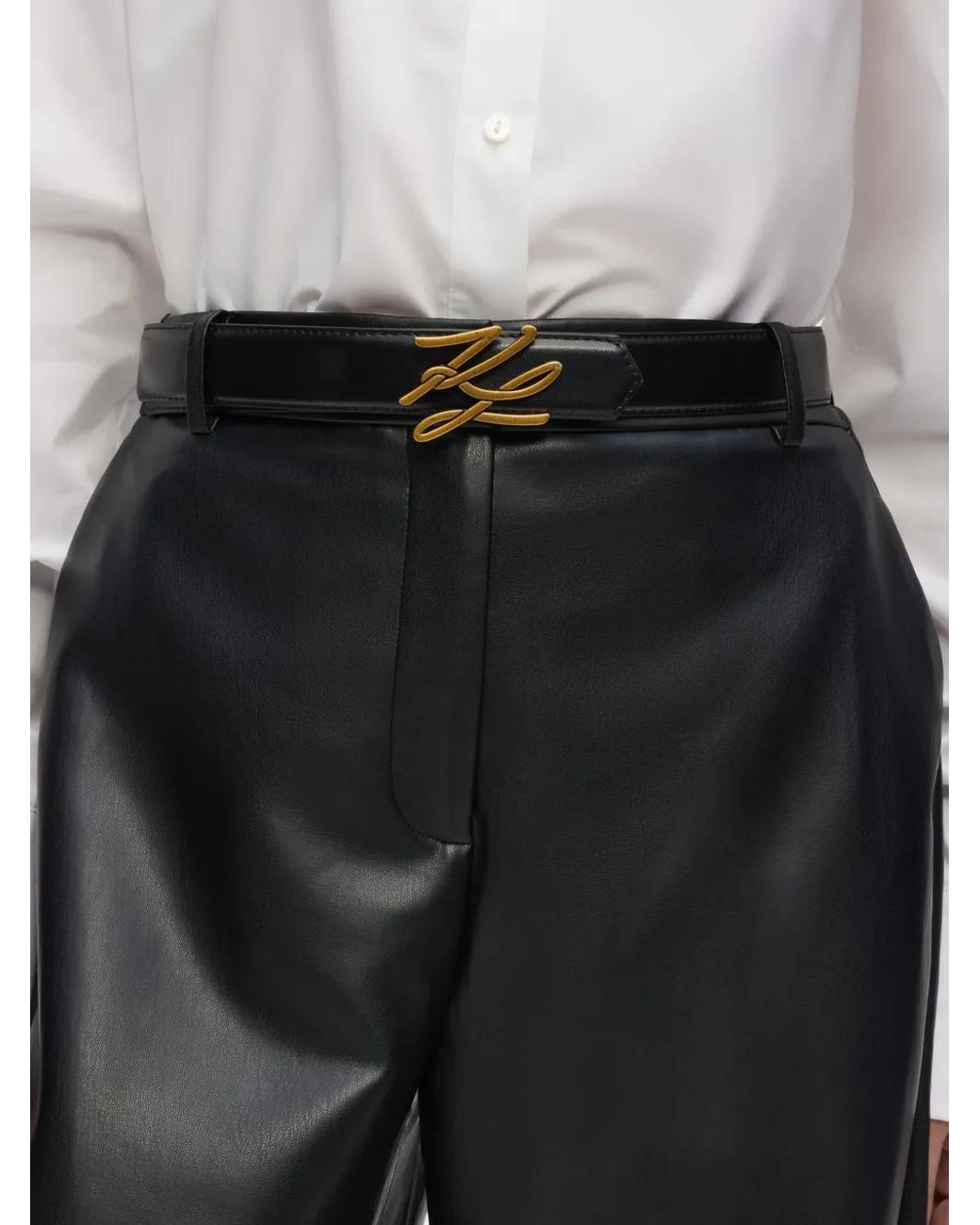 Karl Lagerfeld Black K/Autograph Belt