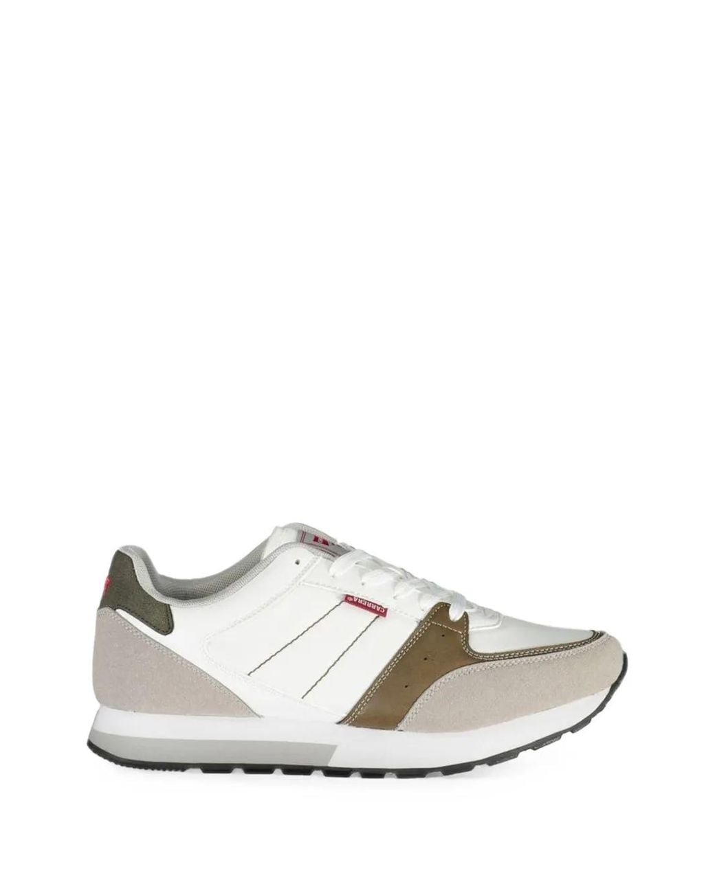 Carrera White Baskets À Empiècements Contrastants for men