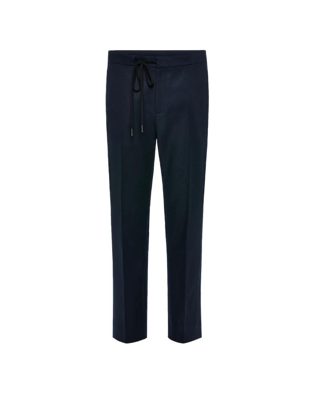 Maison Margiela Blue Tailored Virgin Wool Trousers for men
