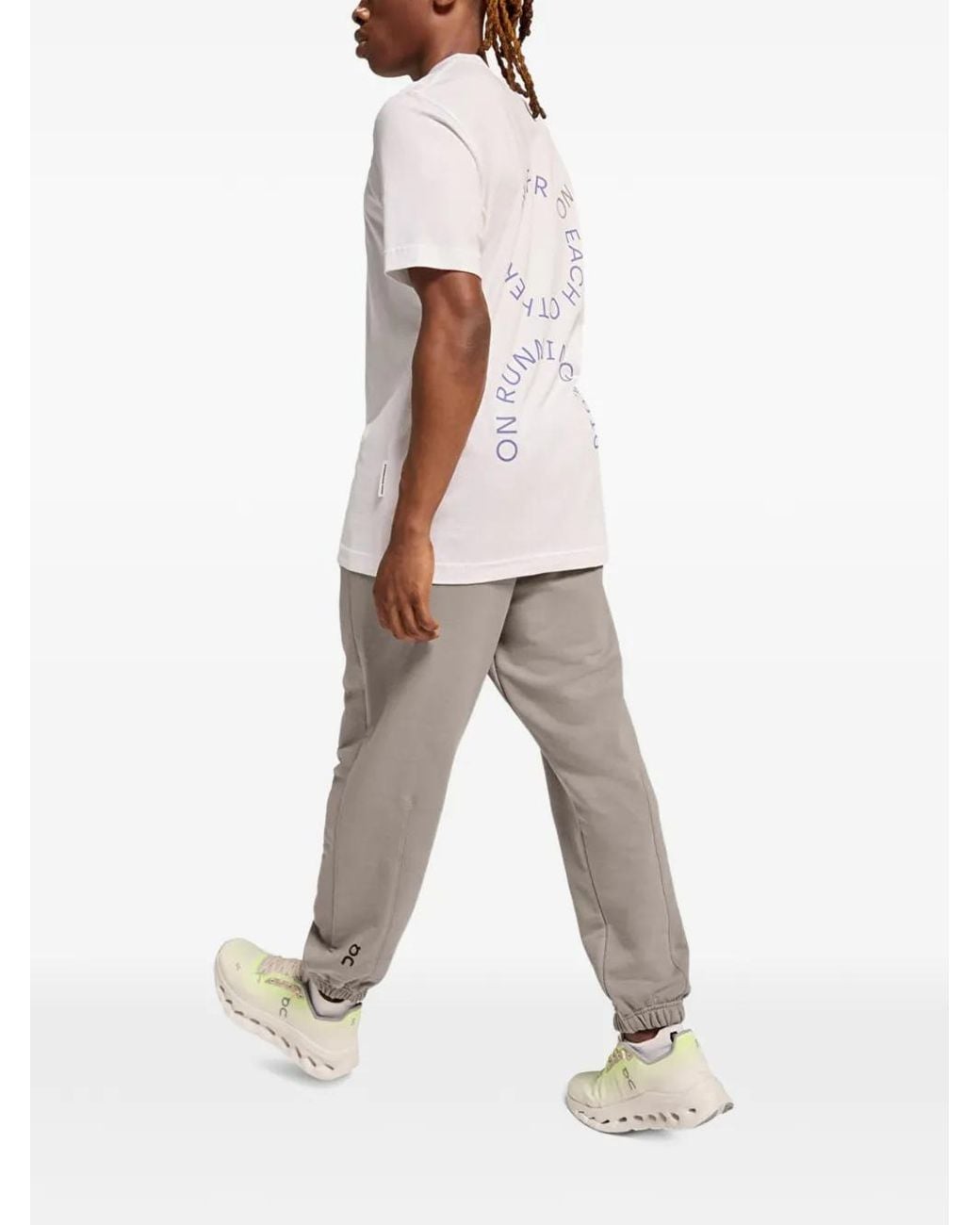 On Shoes Gray Drawstring Track-Pants for men