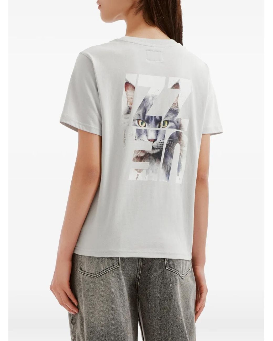 Izzue White Logo-Print T-Shirt