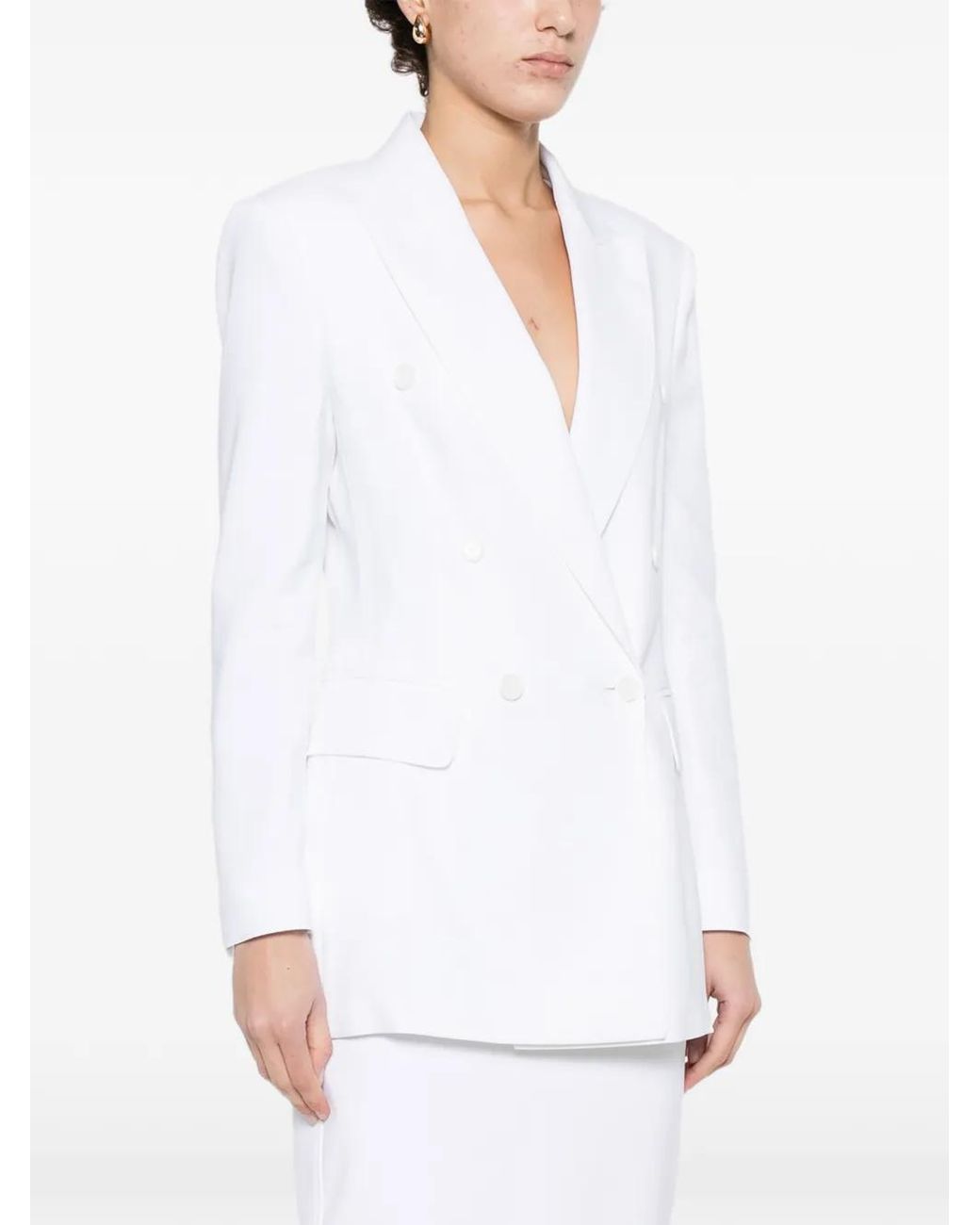 Max Mara White Cotton Jacket