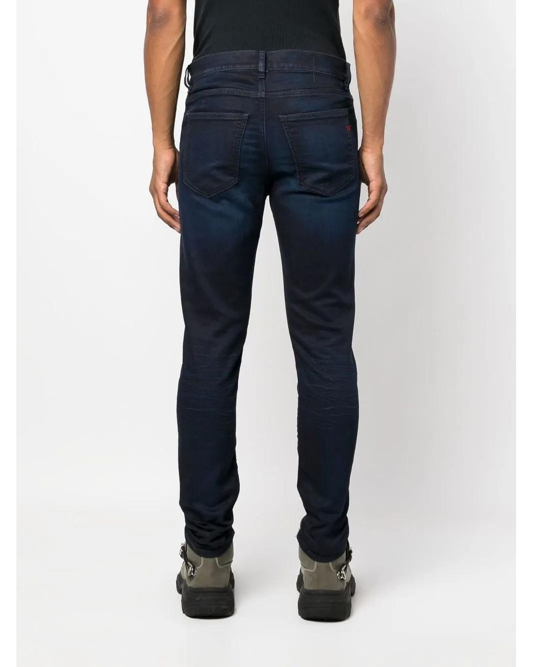 DIESEL Blue Slim-Cut D-Strukt Jeans for men