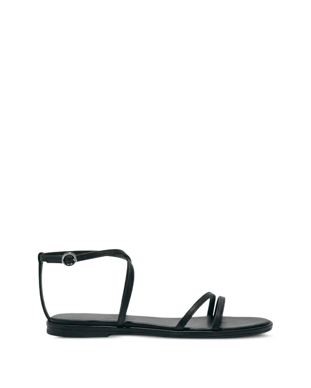 Aeyde Black Rabea Strappy Sandals