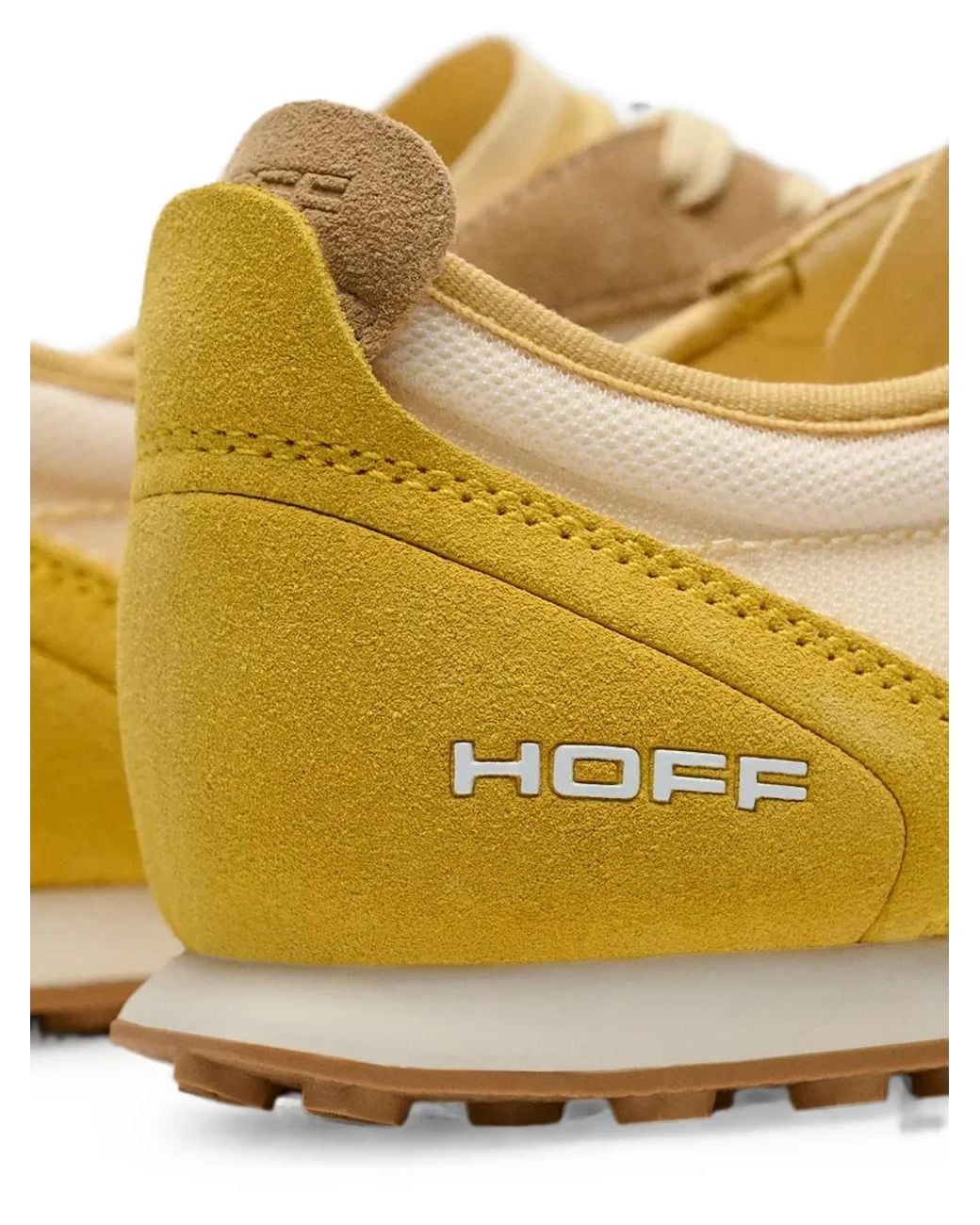 HOFF Natural Bridge Mesh Suede-Trim Sneakers