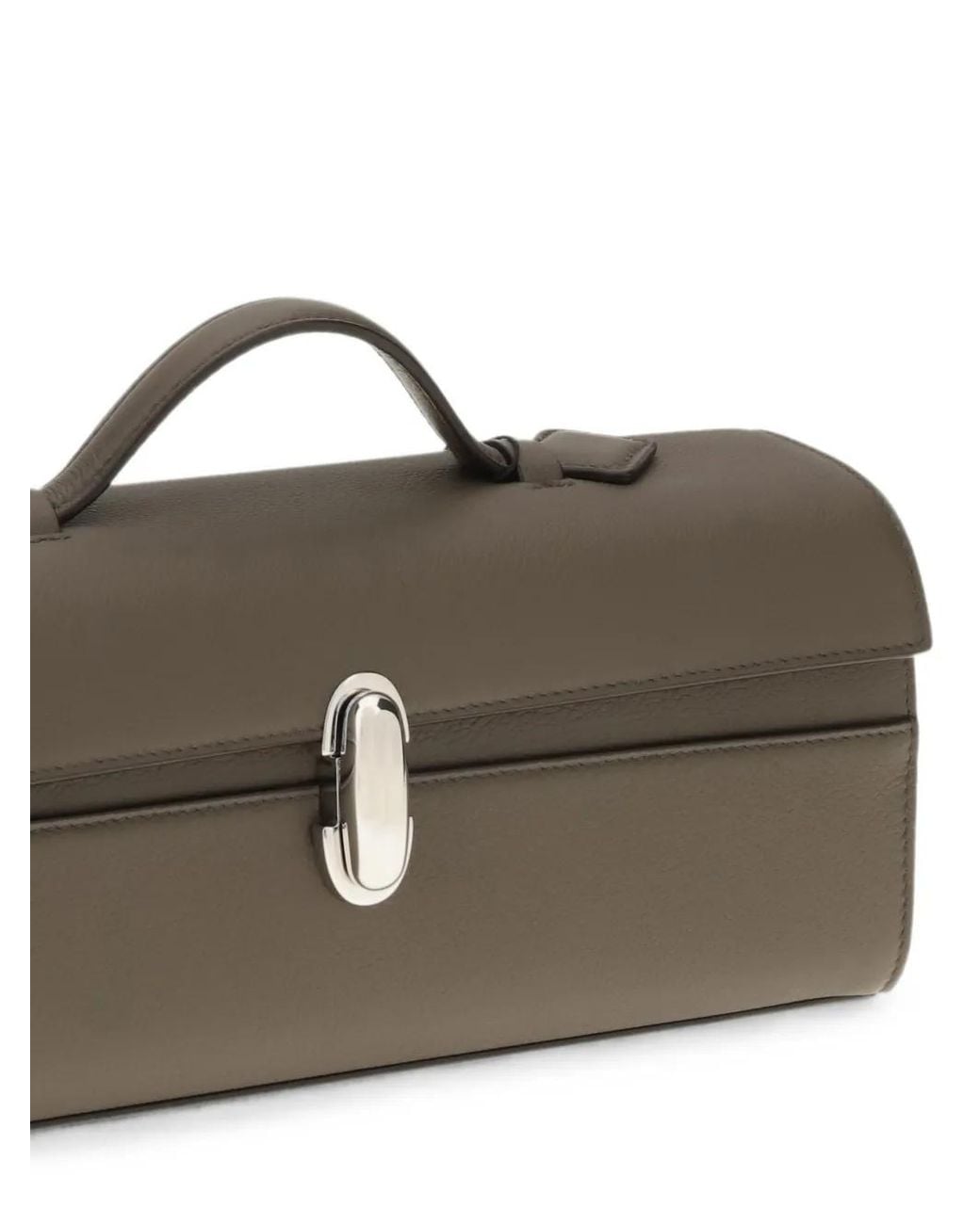 SAVETTE Brown Symmetry Pochette Tote Bag