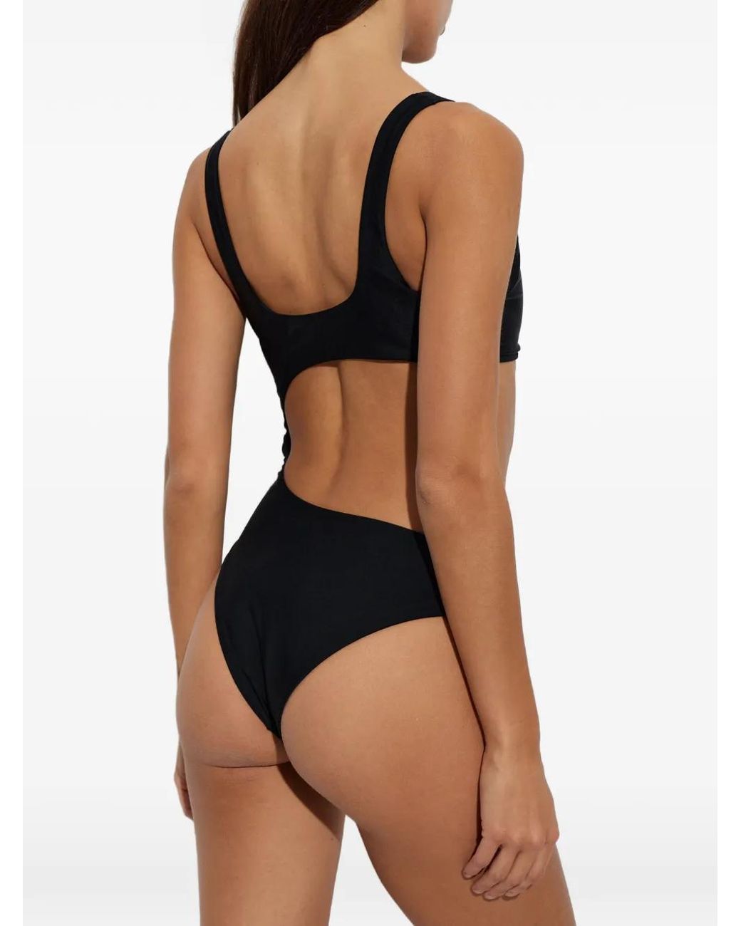 Moschino Black Lycra One-Piece Swimsuit