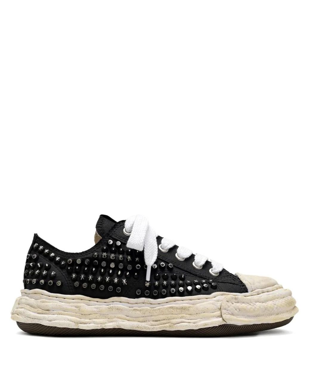 Maison Mihara Yasuhiro Black Peterson 23 Studded Sneakers