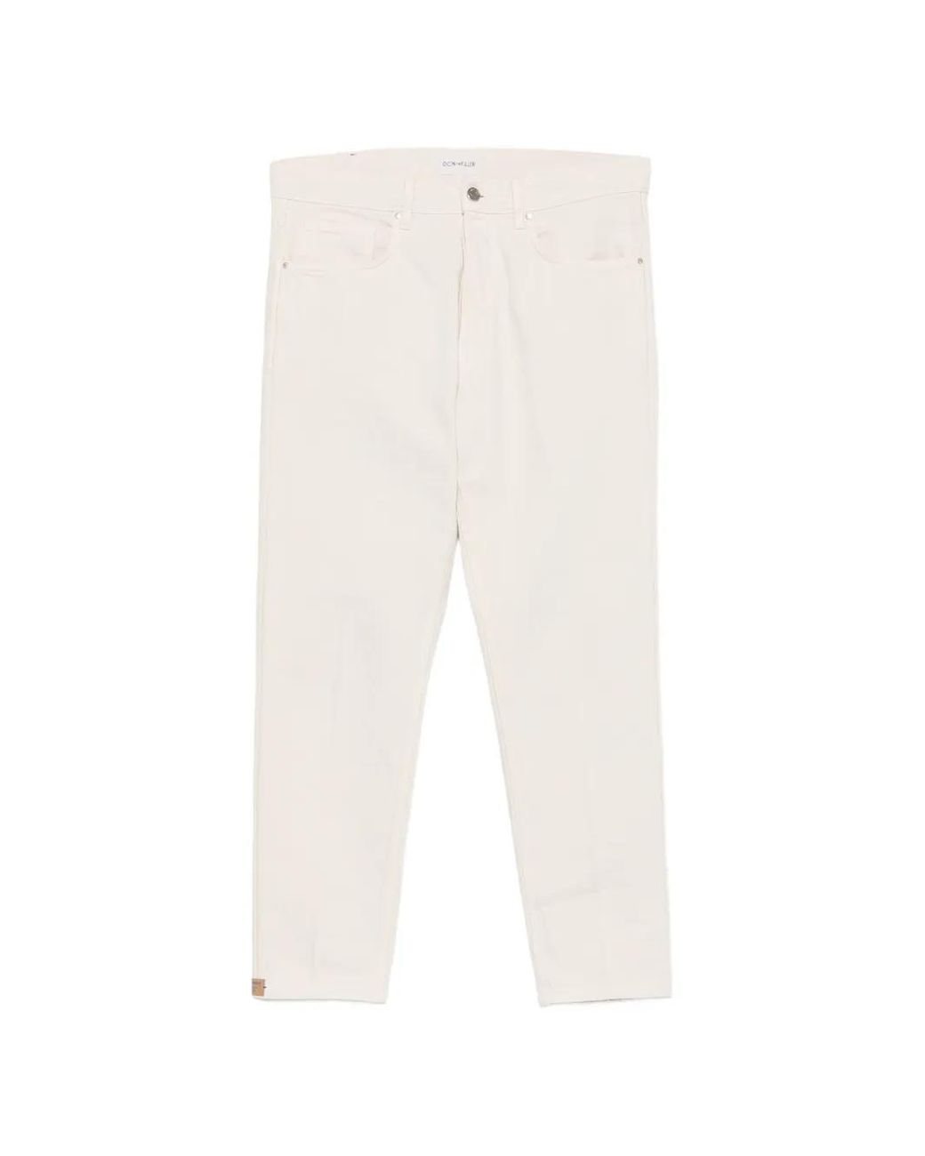 Don The Fuller White Seoul Logo-Patch Jeans for men