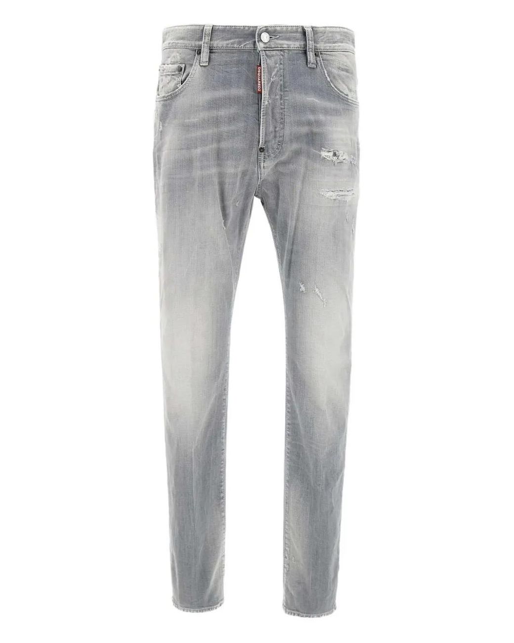 Vaqueros Con Efecto Envejecido DSquared² de hombre de color Gray