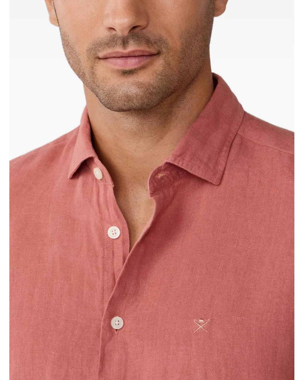 Hackett Red Kent Cutaway-Collar Shirt for men