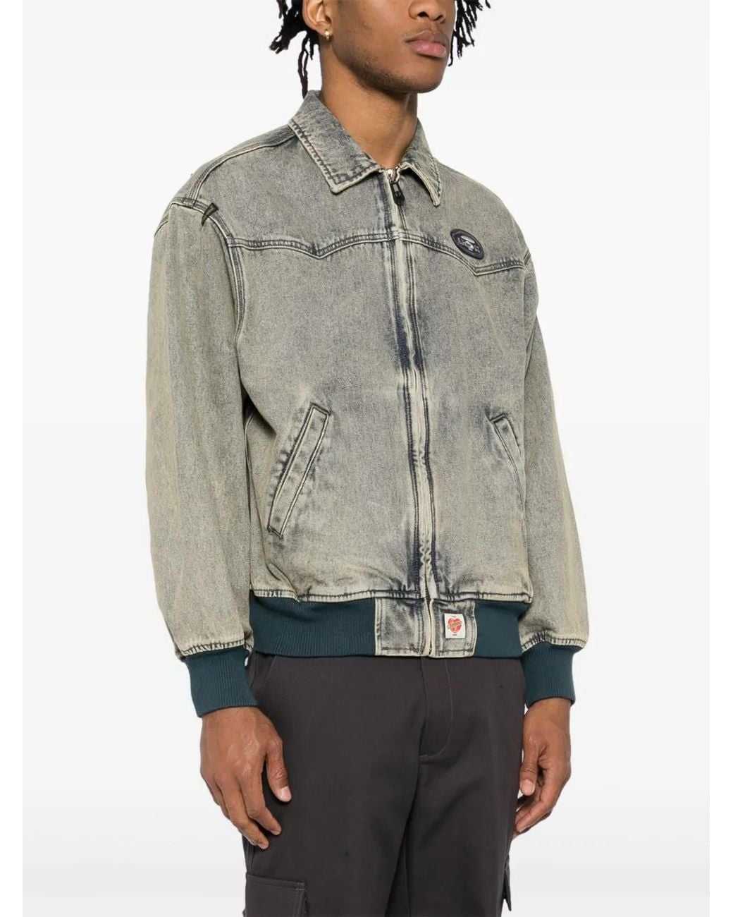 Aape By A Bathing Ape Gray Aapeunvs Zip-Up Jacket for men