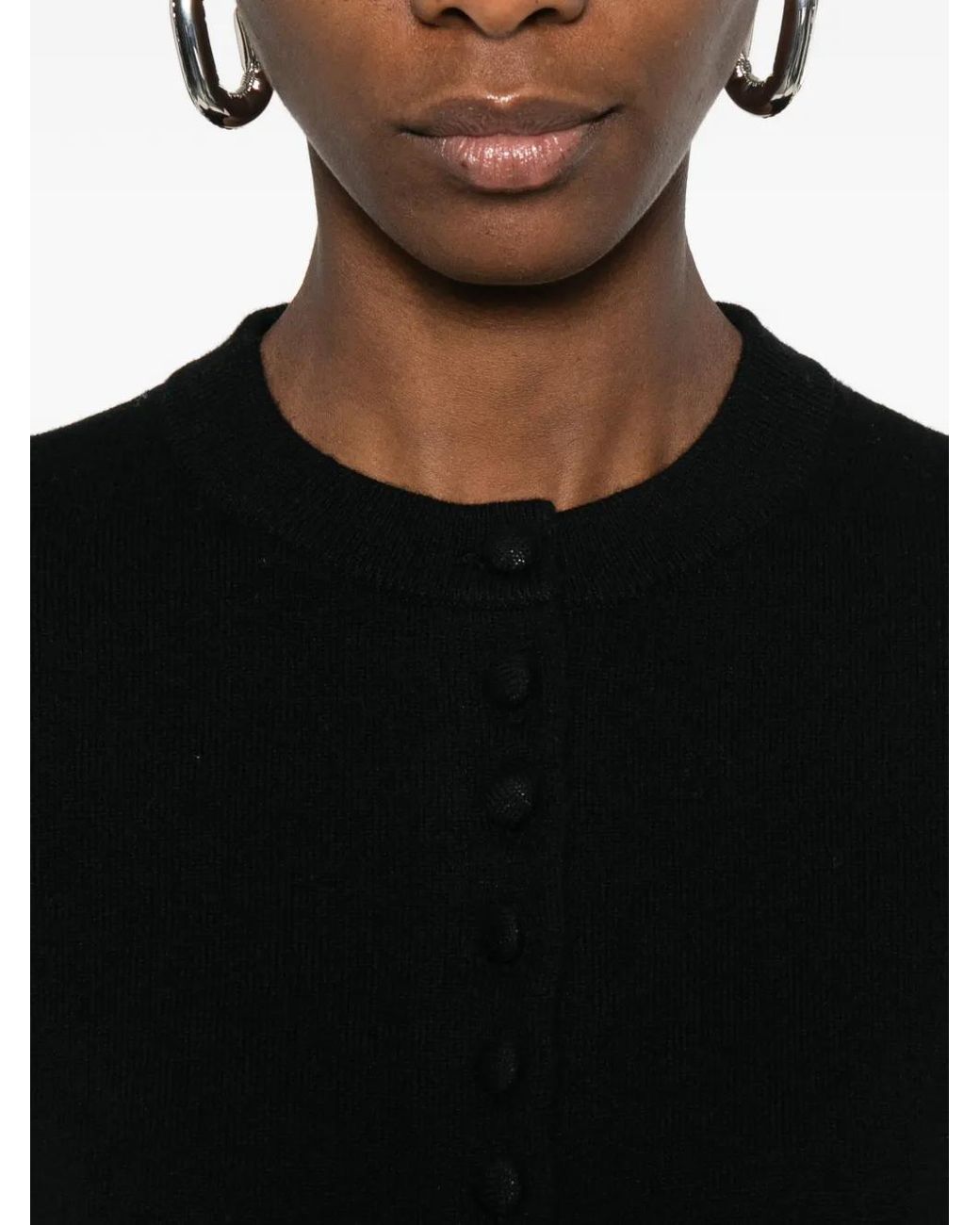 Lisa Yang Black Cardigan Wilona Boutonné