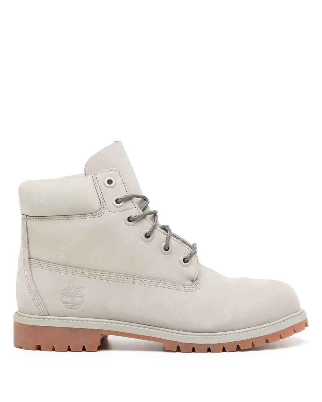 Timberland White "Bottines Junior's 6" Premium En Cuir" for men