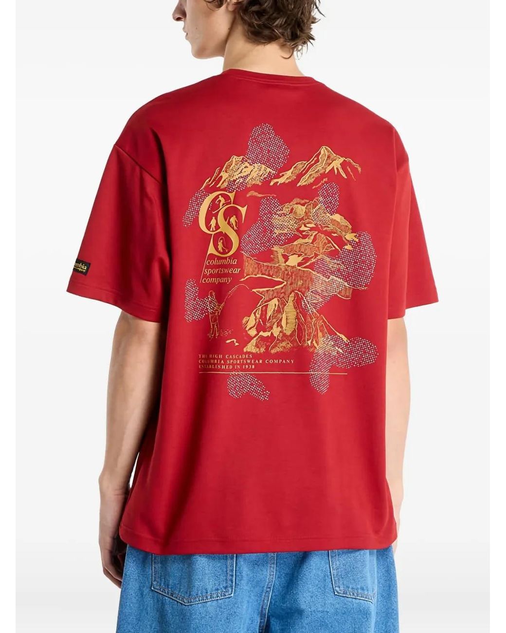 Columbia Red Csc Heritage Graphic T-Shirt for men