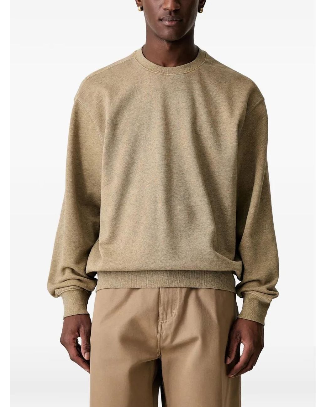 Carhartt Natural Caspian Logo-Patch Sweatshirt for men