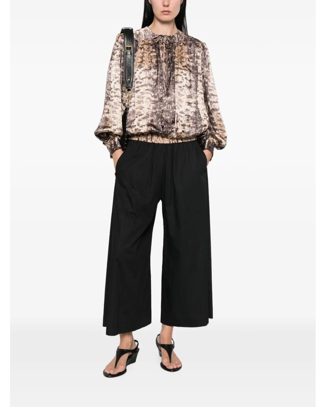 Isabel Marant Pink Haut Dovane À Imprimé Peau De Python