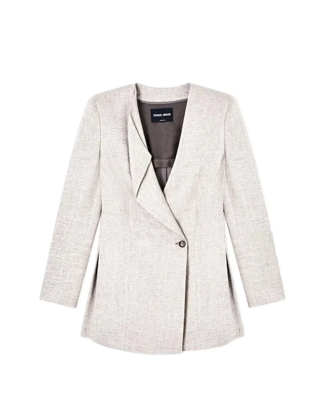 Giorgio Armani White Textured Jacket