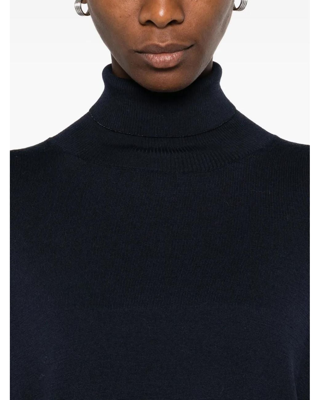 Eleventy Blue Pullover Mit Rollkragen