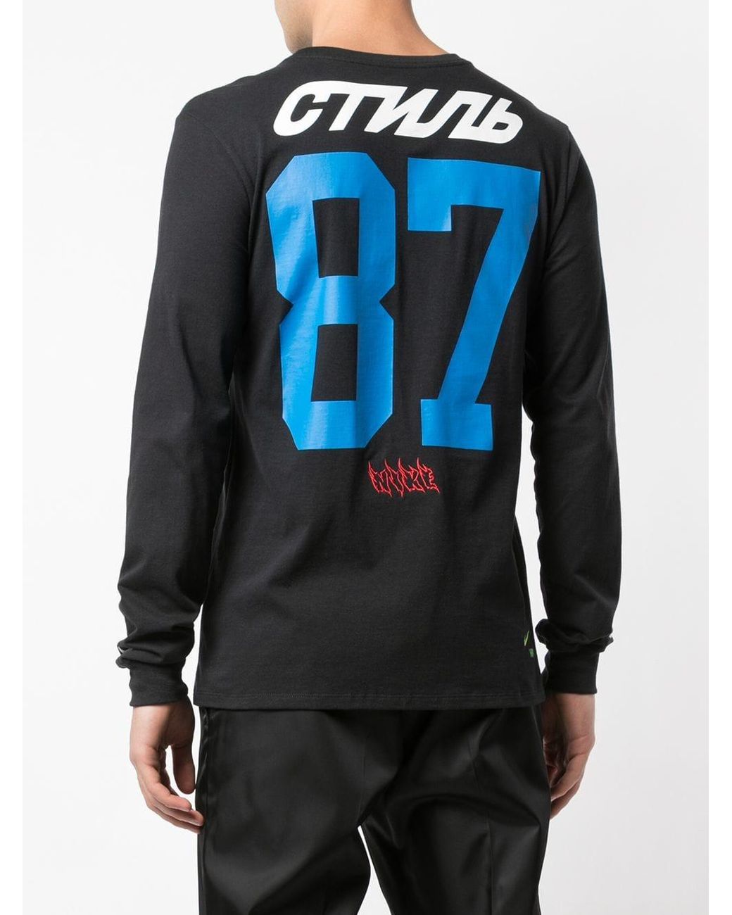 Heron Preston ロンT T-shirt HERON in | White X Black Nike L⁄s