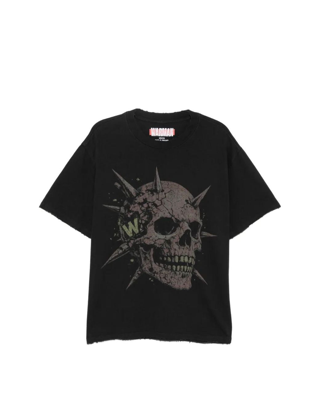 WARMAN Black Graphic-Print T-Shirt for men