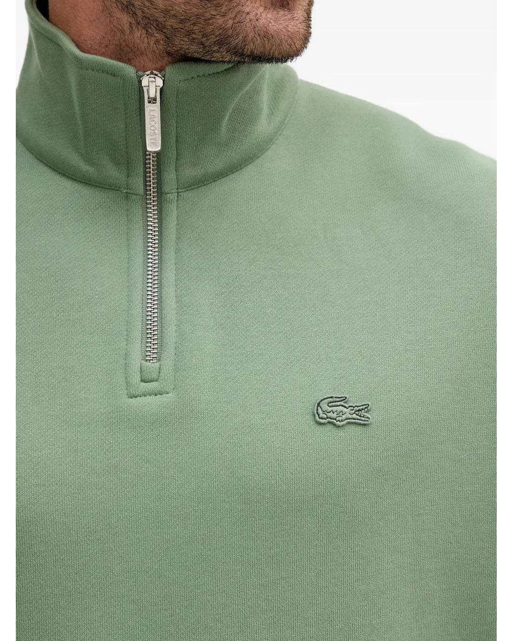 Sudadera Con Cremallera Lacoste de color Green